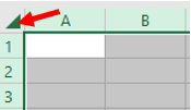 select all cells quickly in excel