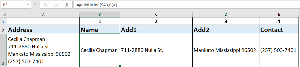 split multiple lines using UDF function