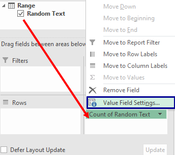 count distinct in excel using pivot table2