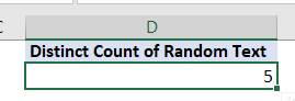 count distinct in excel using pivot table3