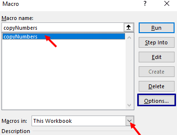 Create shrotcut key for a VBA procedure or macro