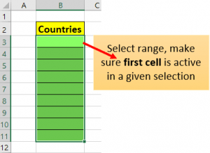 Prevent duplicate entries using data validation in Excel