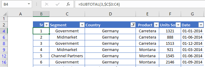 How To Automatically Insert Serial Numbers After Filter In Excel 