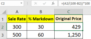 how to calculate markup