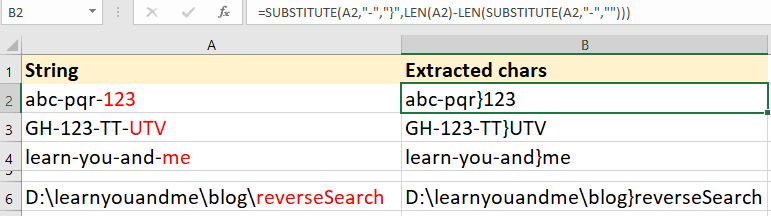 Replace last delimiter by unique character in Excel