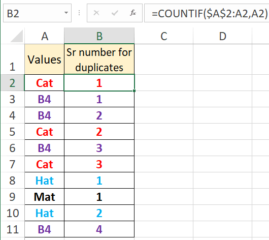 how-to-assign-serial-number-to-duplicate-or-unique-values-in-excel