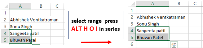 Auto fit column or cell width shortcut key in Excel