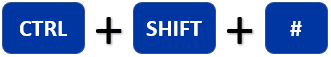 Shortcut key to format number as date in Excel. Date shown as number solution